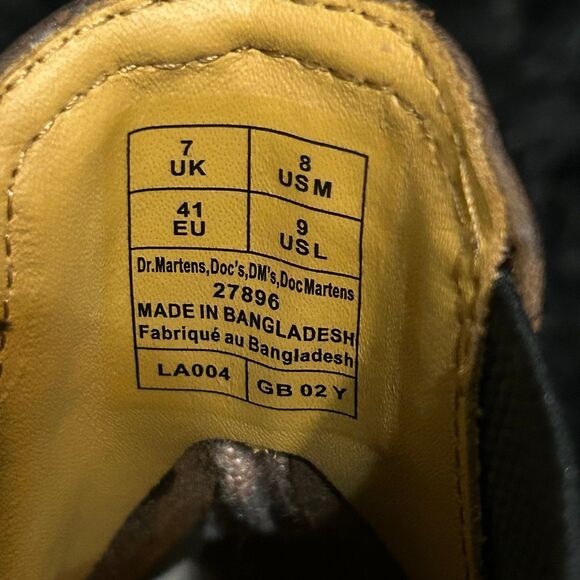 DR MARTENS 27896 leather ankle Chelsea boots booties shoes women’s 9 new - Picture 3 of 6